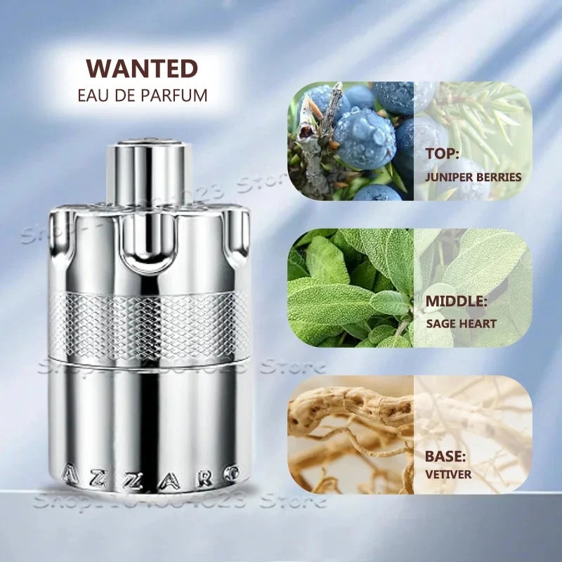 The Most Wanted Eau De Parfum Intense – Woody & Spicy Cologne for Men with Fougère and Ambery Notes Amber Wood, Cardamom